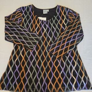 Colorful Wave Pattern Women's Top